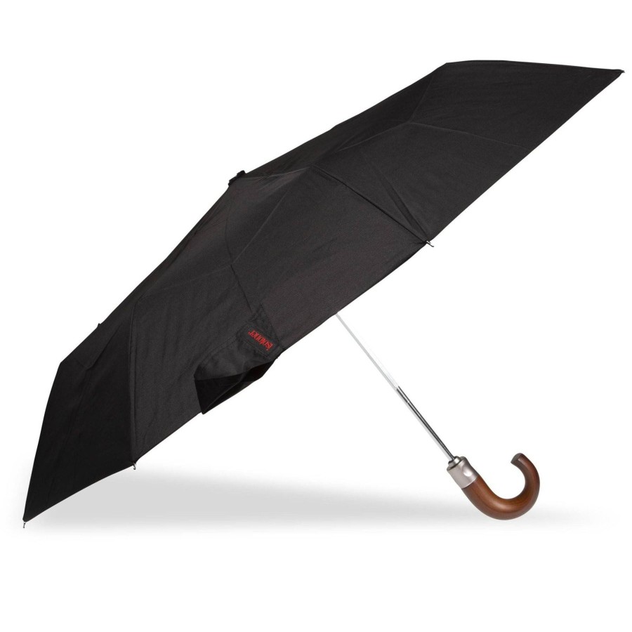 Isotoner Parapluie Crook Bois X-Tra Solide Deluxe A Ouverture Fermeture Automatique | Parapluie