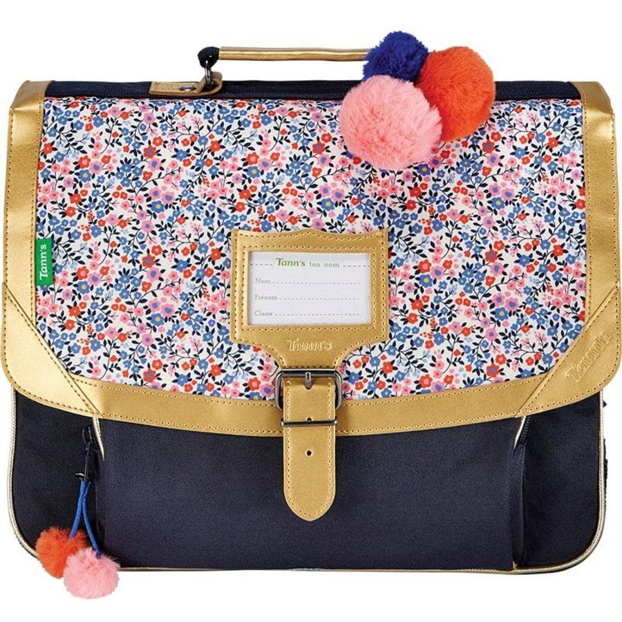 Tann's Cartable 38Cm Antonia Fleurs Et Pompons | Cartable