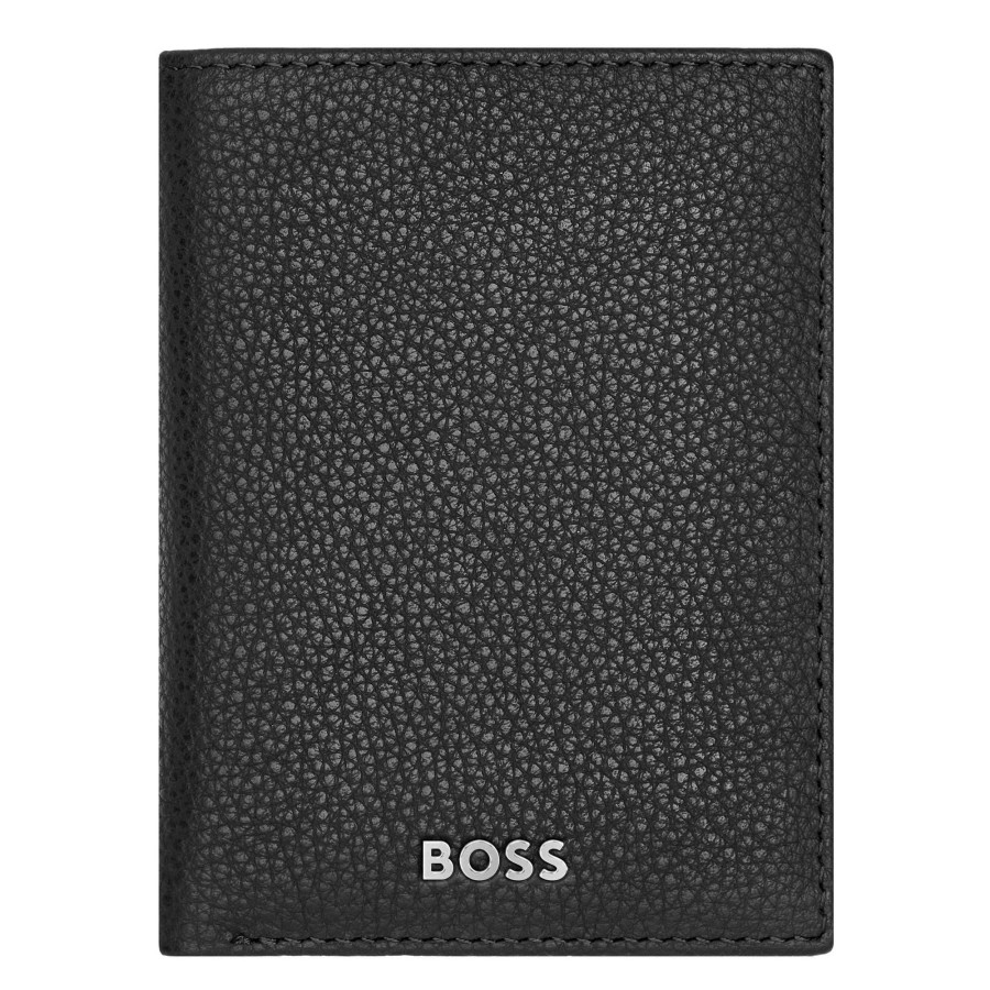 Hugo Boss Porte-Cartes Double Classic Grained En Cuir Graine | Porte-Cartes Homme