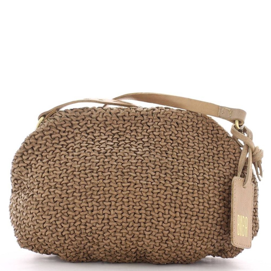 Biba Sac A Bandouliere Bristow Cuir Tresse | Sac Bandouliere