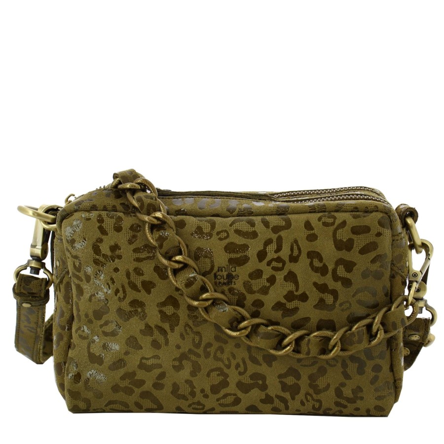 Mila Louise Sac Bandouliere Mama Gp Motif Leopard | Sac Bandouliere